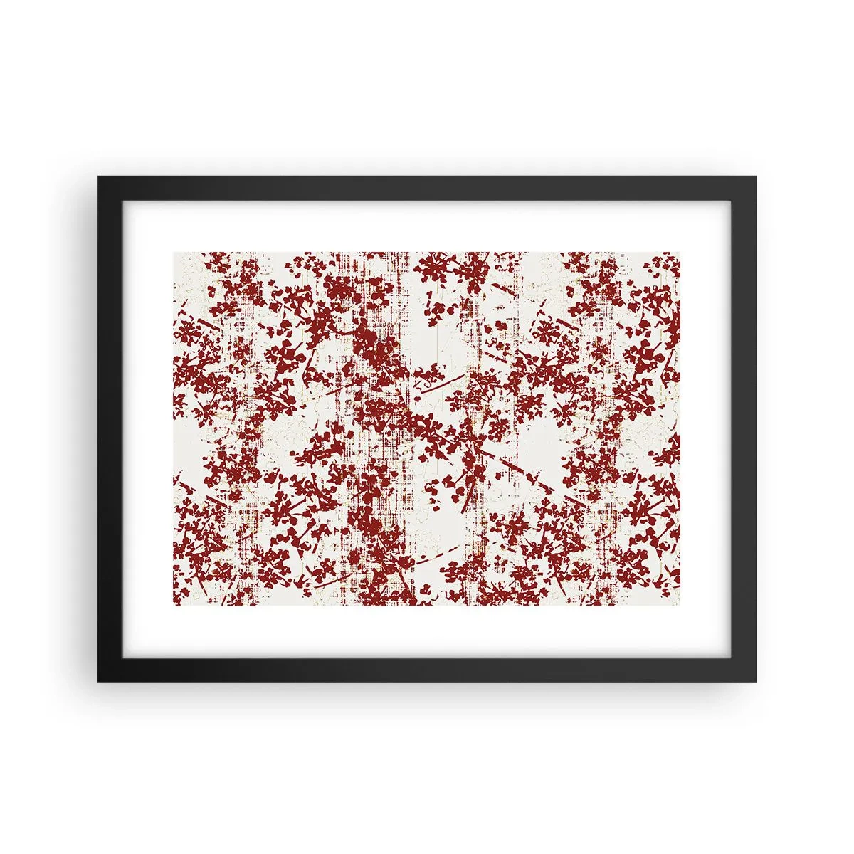 Plakat i sort ramme - Som en gammel percale - 40x30 cm