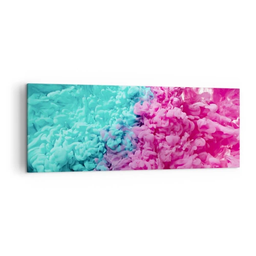 Lærredstryk - Billede på lærred - Et afgørende sammenstød - 140x50 cm