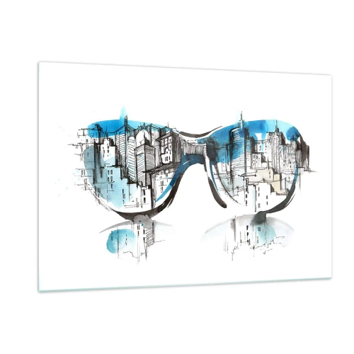 Billede på glas - Storbyens elegance - 120x80 cm