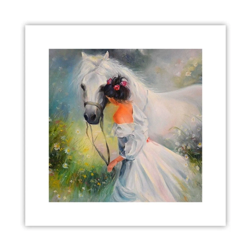 Plakat - Som fra en smuk drøm - 30x30 cm