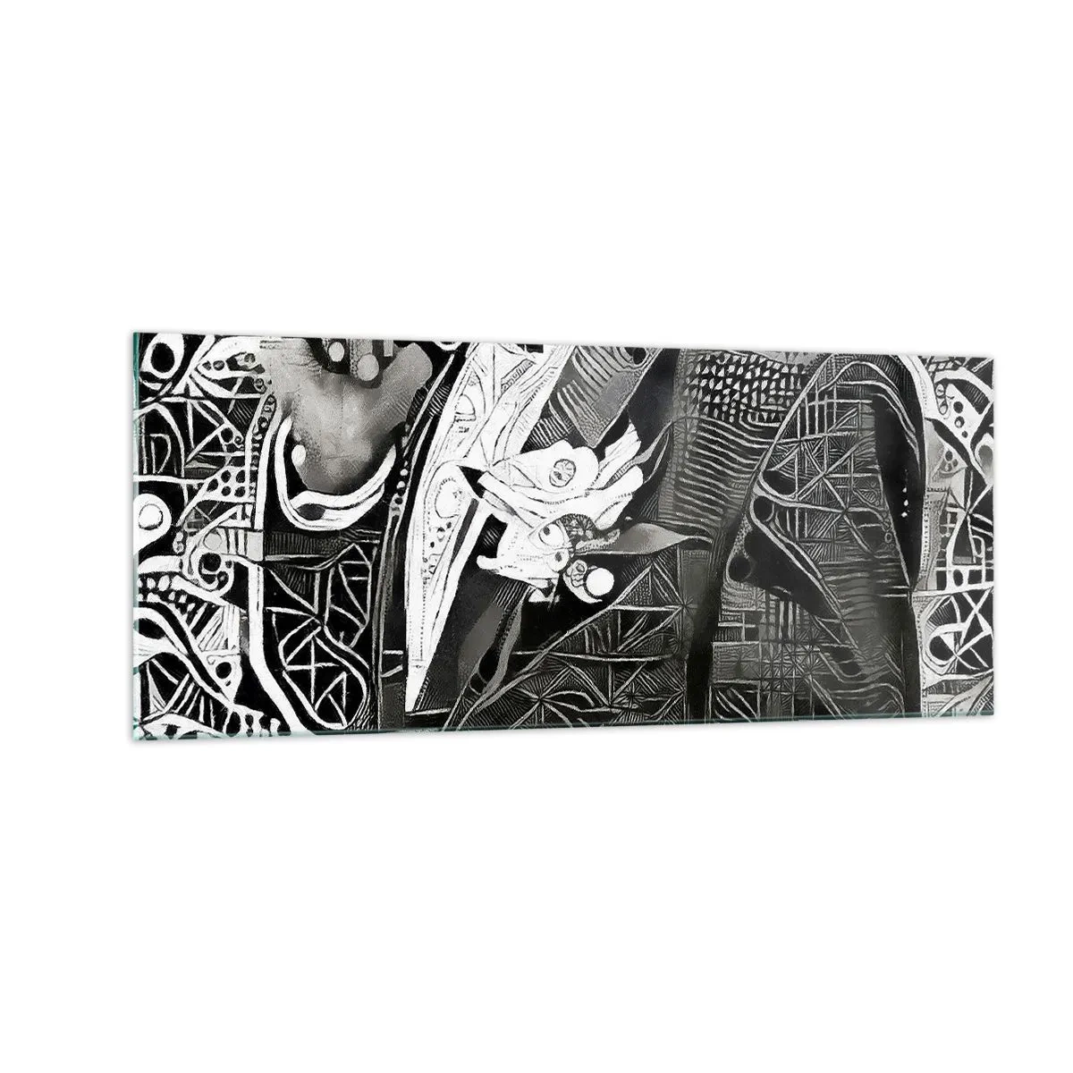 Billede på glas - Bare en tilsyneladende grå mand - 100x40 cm