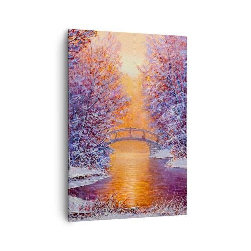 Lærredstryk - Billede på lærred - Lad os mødes her - 70x100 cm