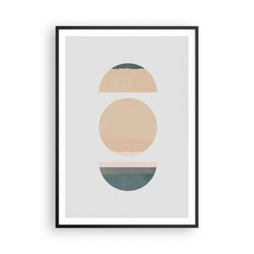 Plakat i sort ramme - Hjul for hjul - 70x100 cm