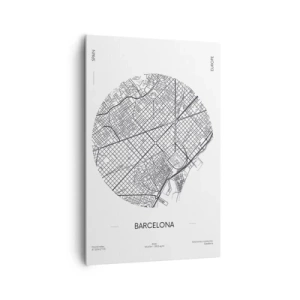 Lærredstryk - Billede på lærred - Barcelonas anatomi - 80x120 cm