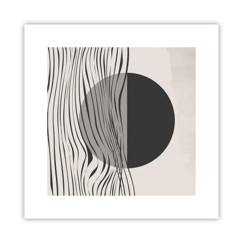 Plakat - Halvkomposition - 30x30 cm