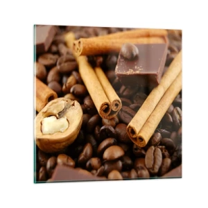 Billede på glas - Koncert af smagsoplevelser - 30x30 cm