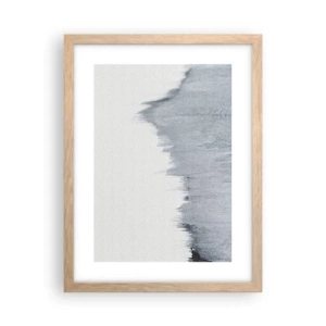 Plakat i ramme af lyst egetræ - Mystisk plade - 30x40 cm