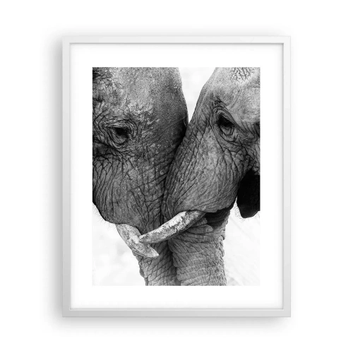 Plakat i hvid ramme - Hjertelig tilståelse - 40x50 cm