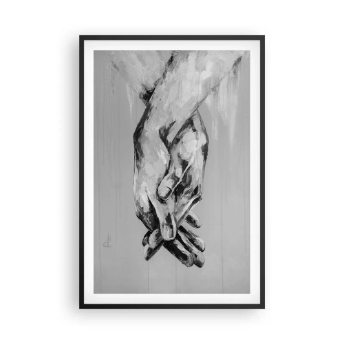 Plakat i sort ramme - Begyndelsen ... - 61x91 cm