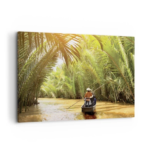 Lærredstryk - Billede på lærred - Palmeslugten - 120x80 cm