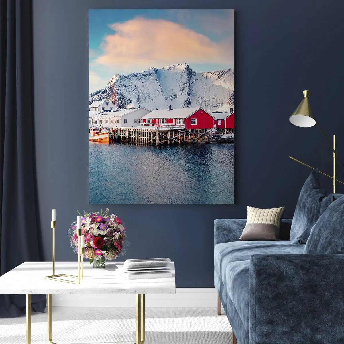 Billede på glas - Nordlig tilbagetrækning - 50x70 cm