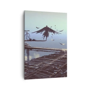 Lærredstryk - Billede på lærred - Icarus for evigt i live - 70x100 cm