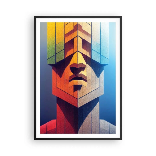 Plakat i sort ramme - En mand med principper - 70x100 cm