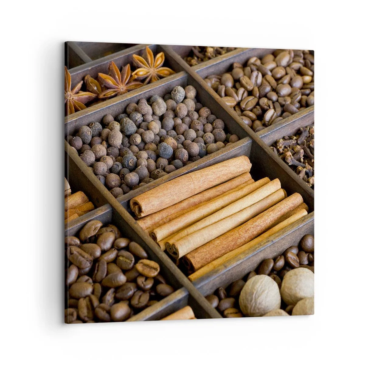Lærredstryk - Billede på lærred - Et skatkammer af aromaer - 50x50 cm