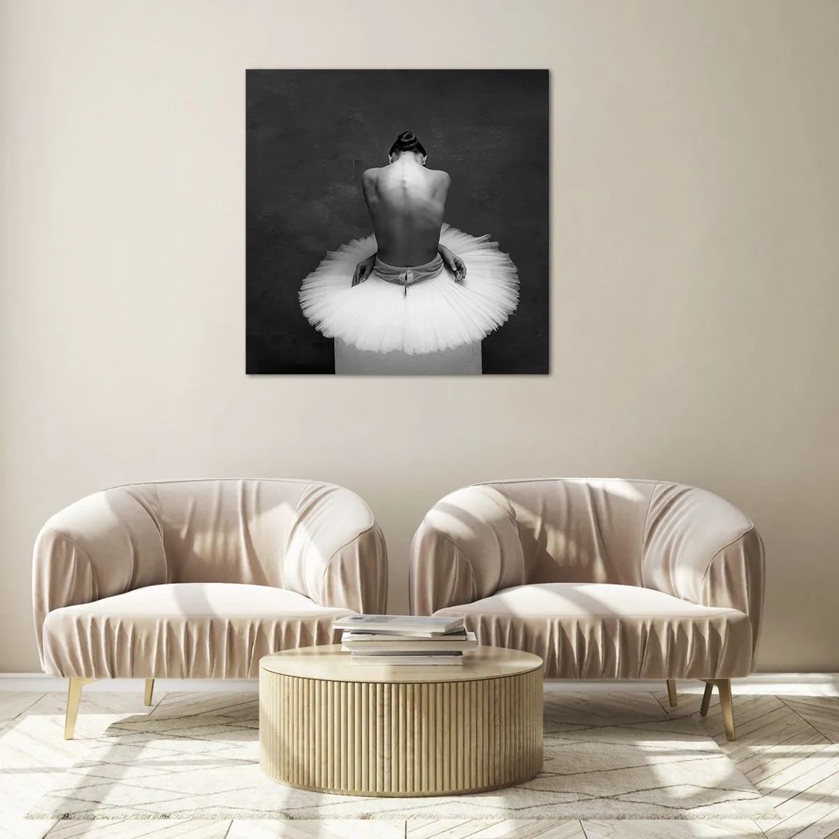 Billede på glas - Blomstrer nu - 70x70 cm