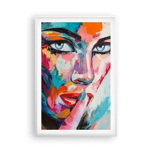 Plakat i hvid ramme - Vores første hemmelighed - 61x91 cm