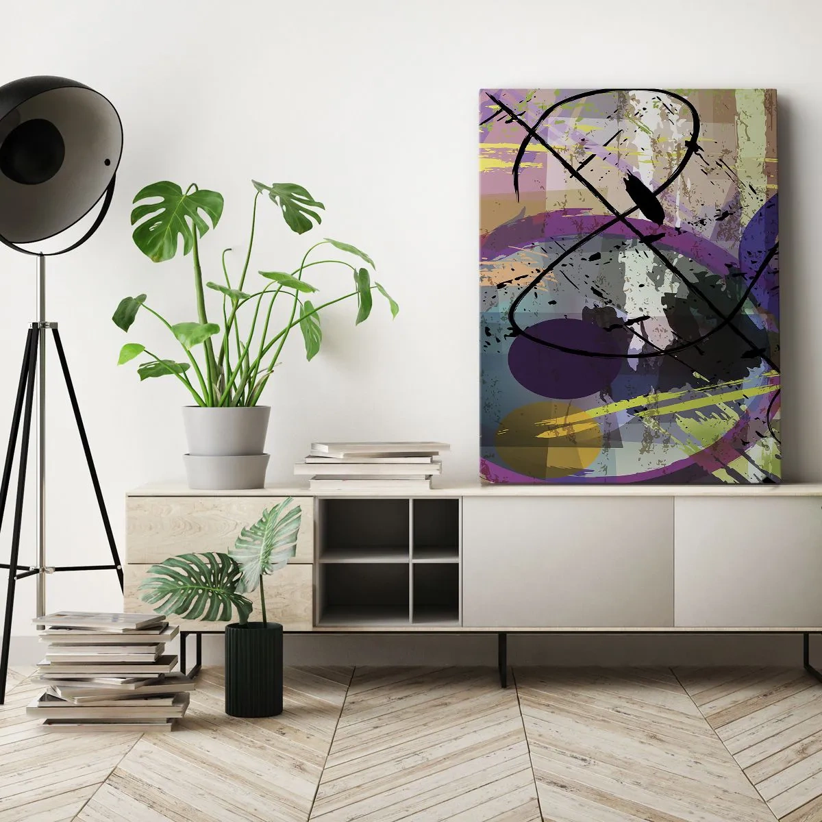 Lærredstryk - Billede på lærred - Kan være lige eller rundt - 45x80 cm