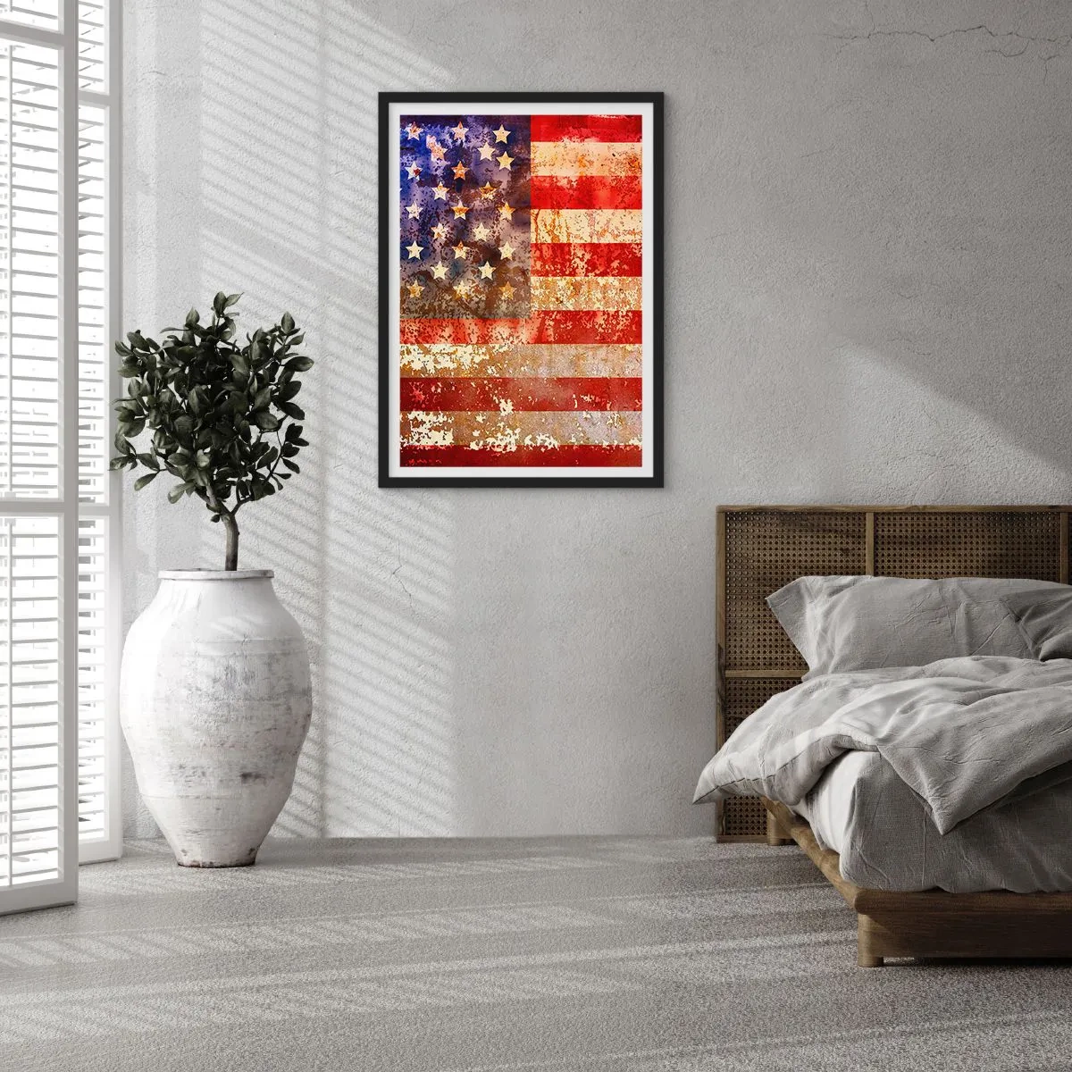 Plakat i sort ramme - Herlighed går ikke bort - 40x50 cm