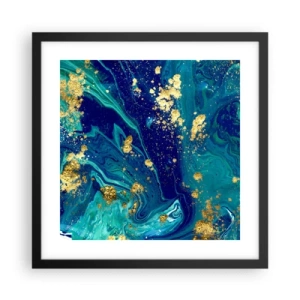 Plakat i sort ramme - Solblade  - 40x40 cm