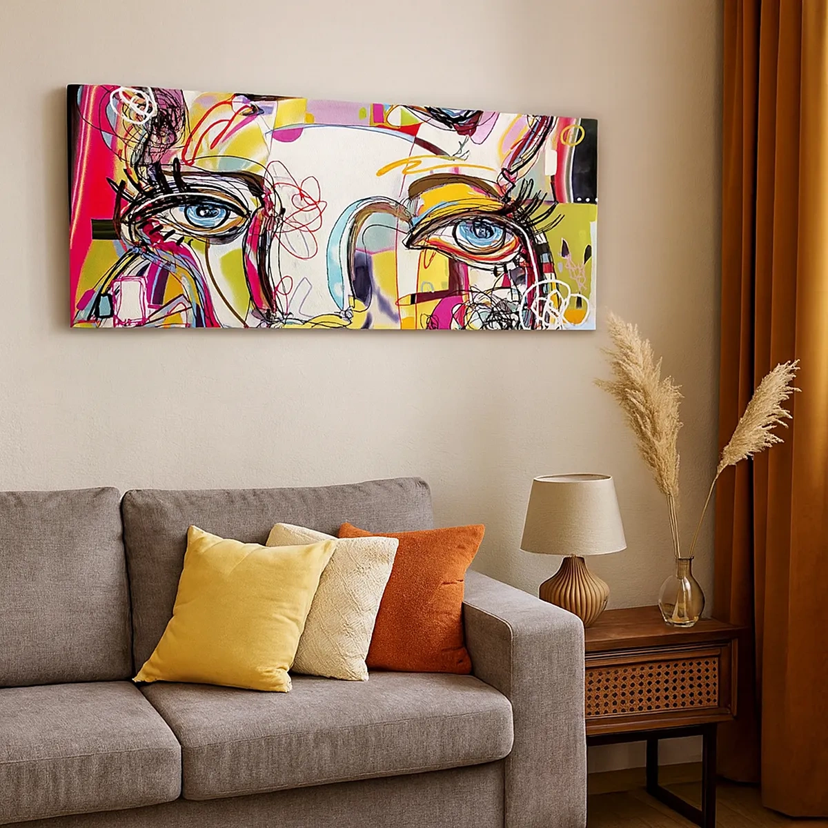 Lærredstryk - Billede på lærred - Rigdommen ved katteeksamen - 30x30 cm