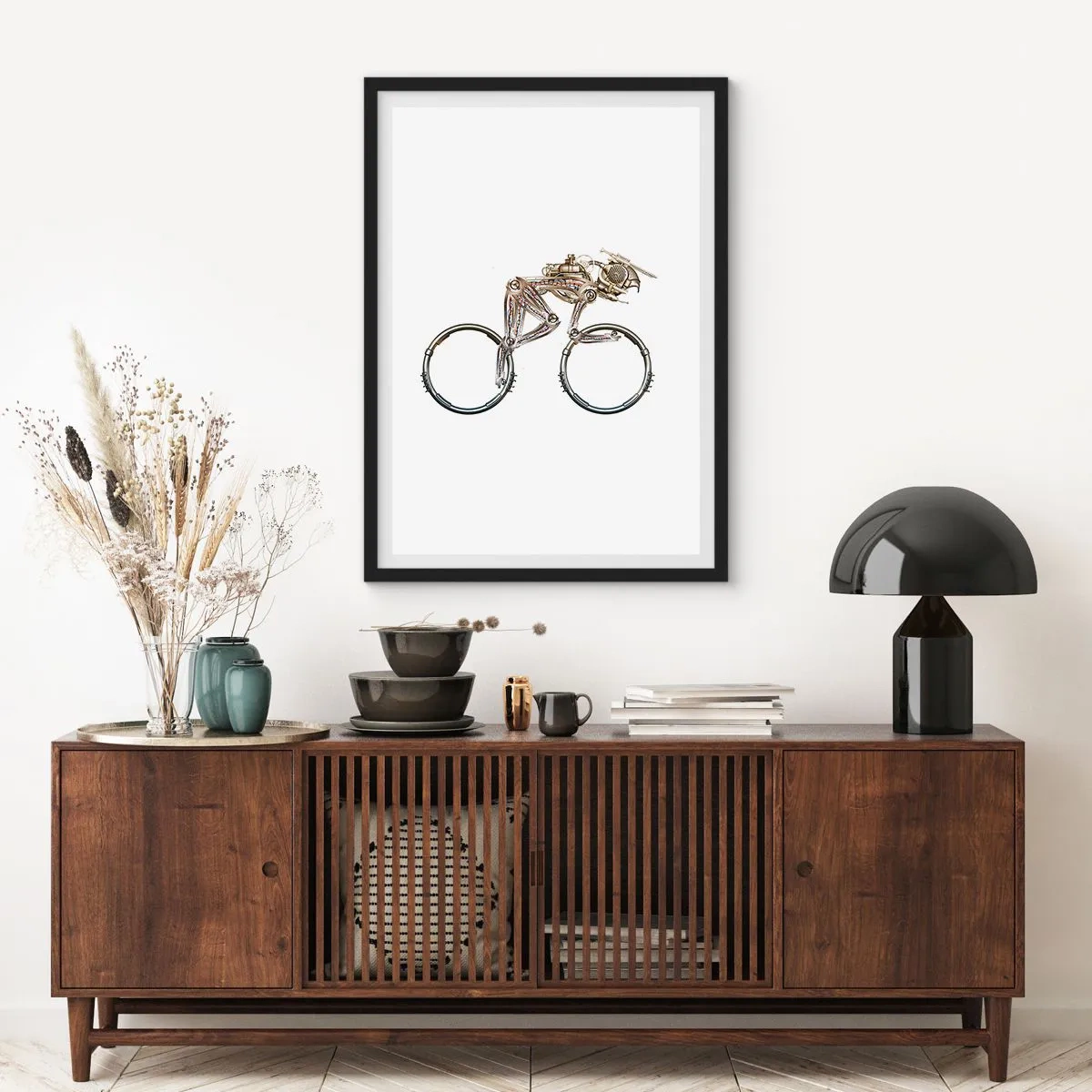 Plakat i sort ramme - En fantastisk maskine - 40x50 cm