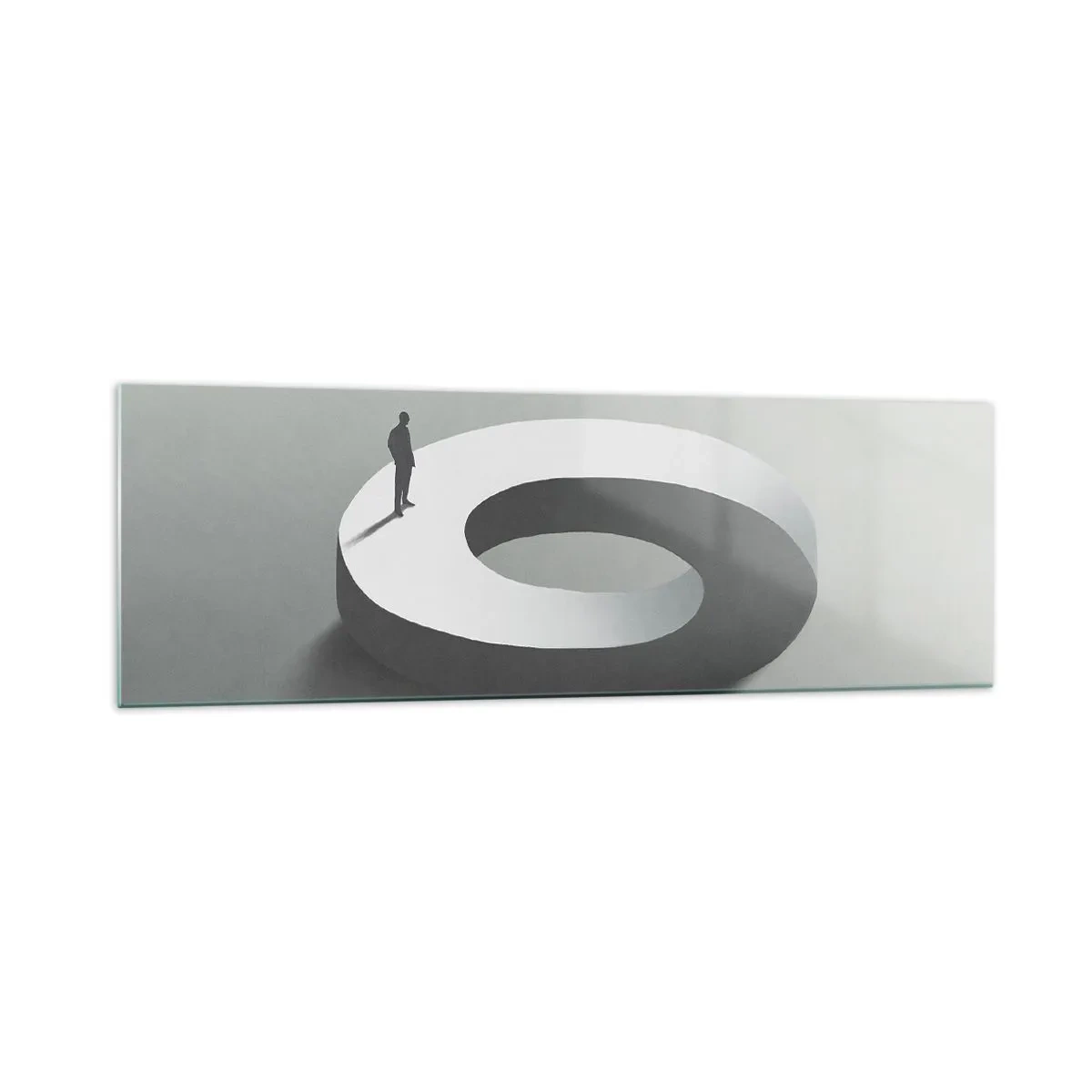 Billede på glas - Og vær klog - 160x50 cm