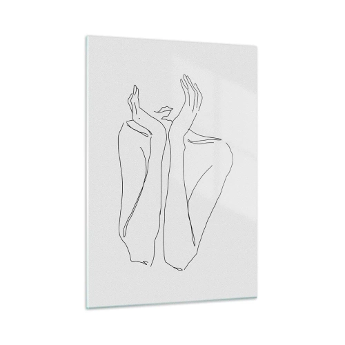 Billede på glas - Hvad piger drømmer om - 50x70 cm