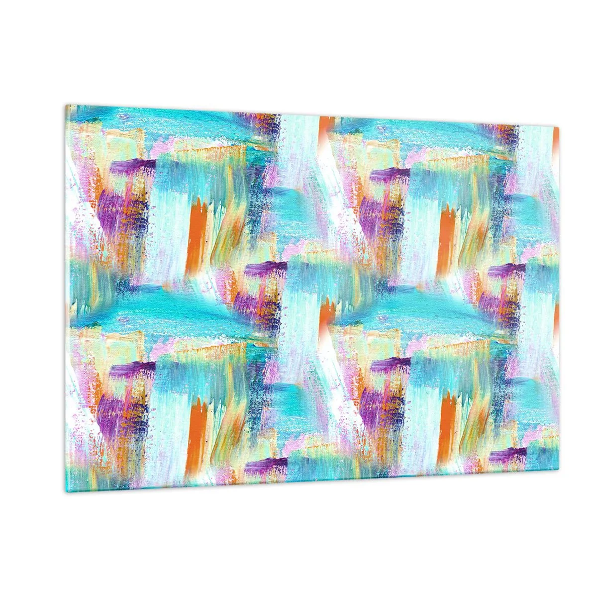 Billede på glas - Munter mazel topper - 120x80 cm