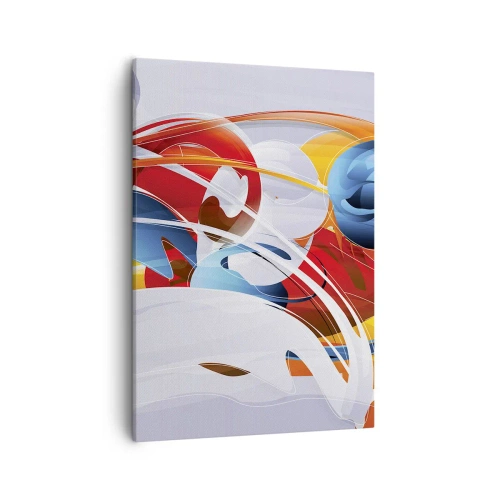 Lærredstryk - Billede på lærred - Elementernes dans - 50x70 cm