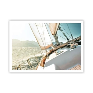 Plakat - Under fulde sejl - 100x70 cm