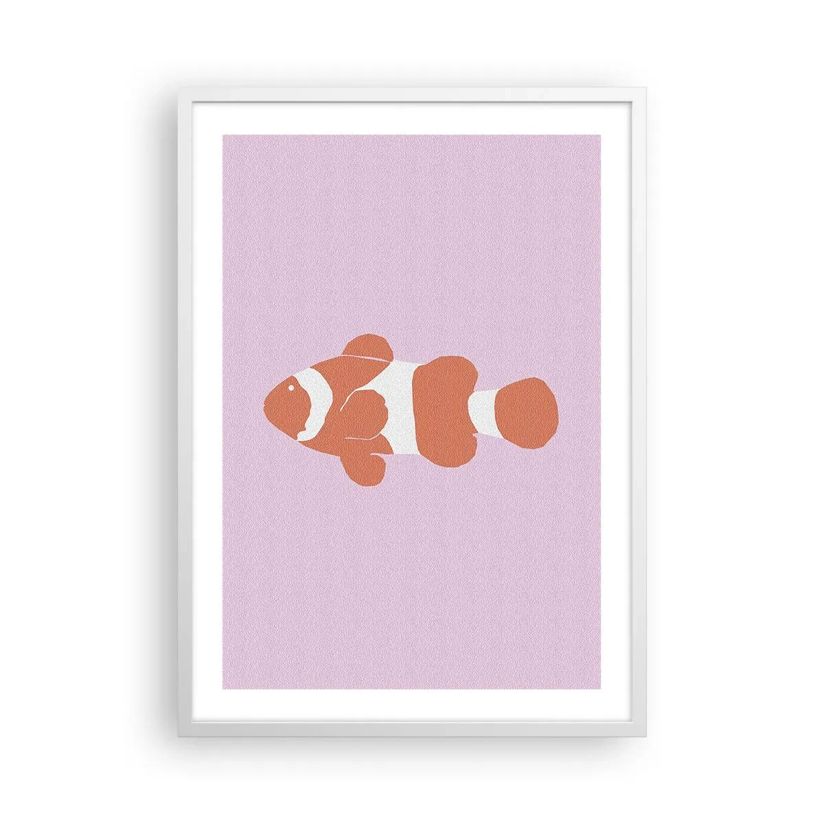 Plakat i hvid ramme - I koraller til ansigt og hale - 50x70 cm