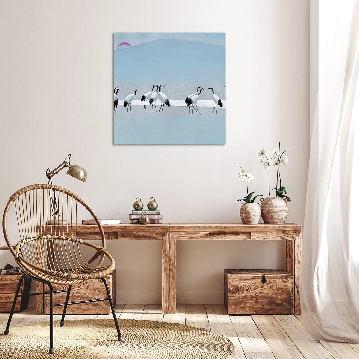 Lærredstryk - Billede på lærred - Efter en varm dag - 30x30 cm