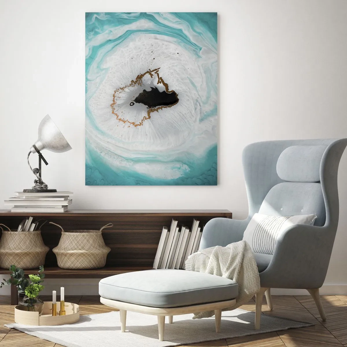 Billede på glas - Kom indenfor - 50x70 cm