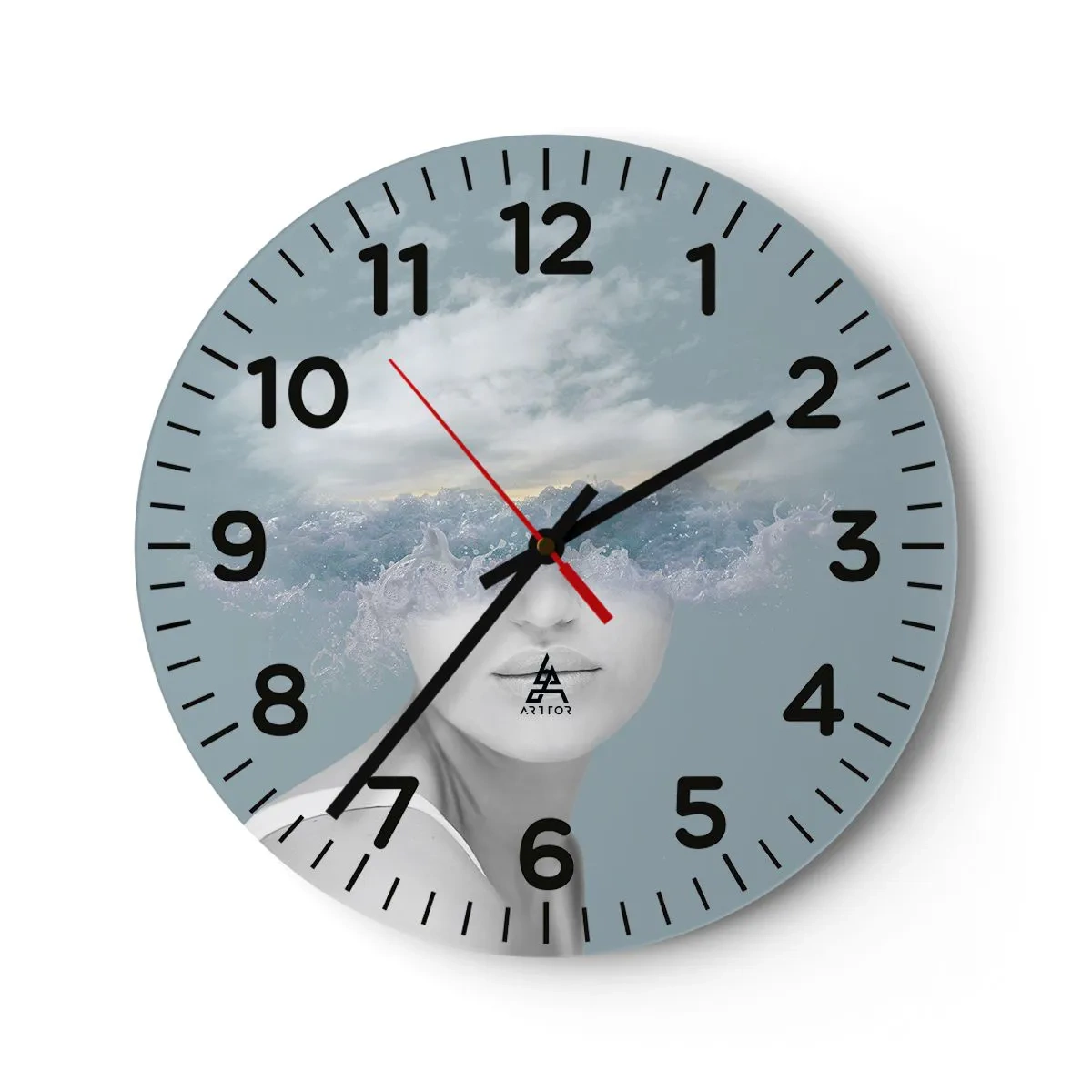 Vægur, Uret - Med hovedet i skyerne - 40x40 cm