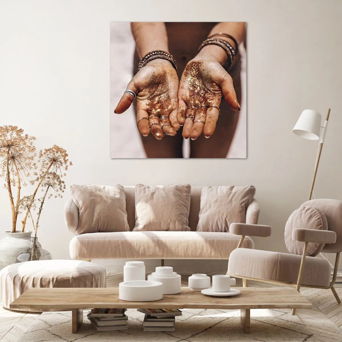 Lærredstryk - Billede på lærred - En gave til dig - 50x50 cm