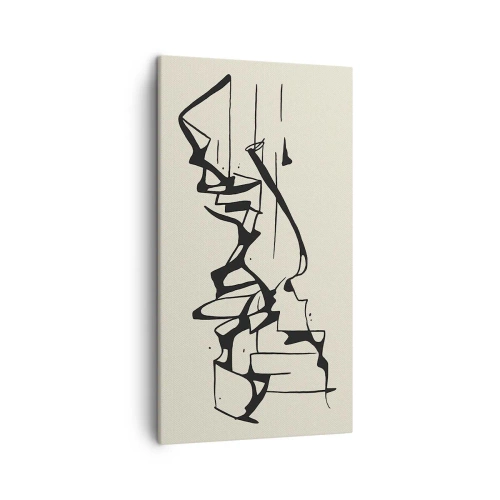 Lærredstryk - Billede på lærred - Måske et landskab - 45x80 cm