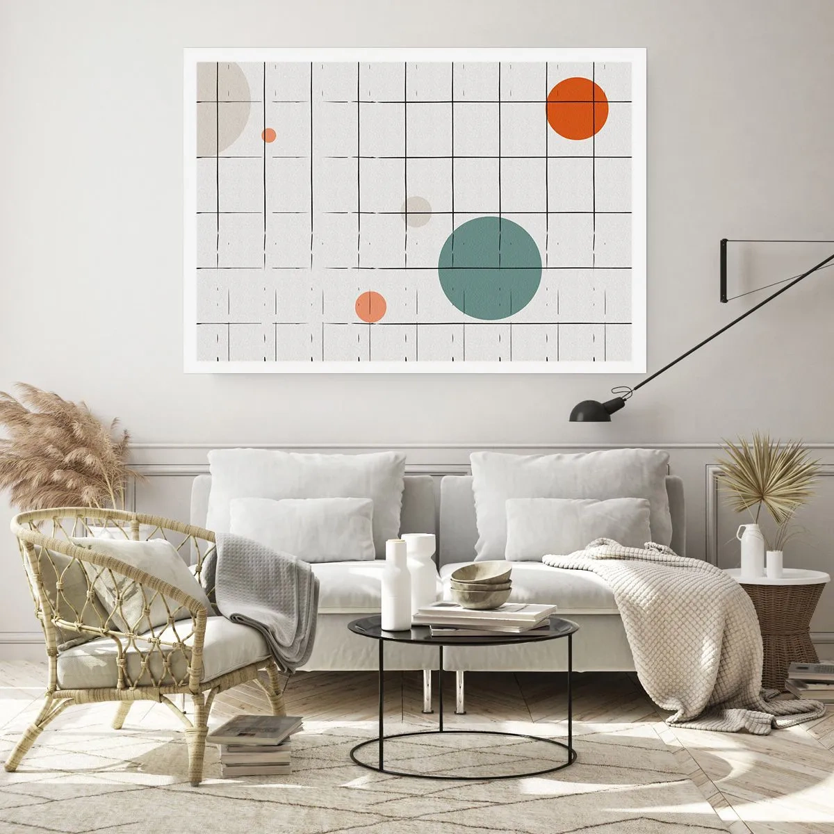 Plakat - Fanget i en fælde. Os eller dem? - 50x40 cm