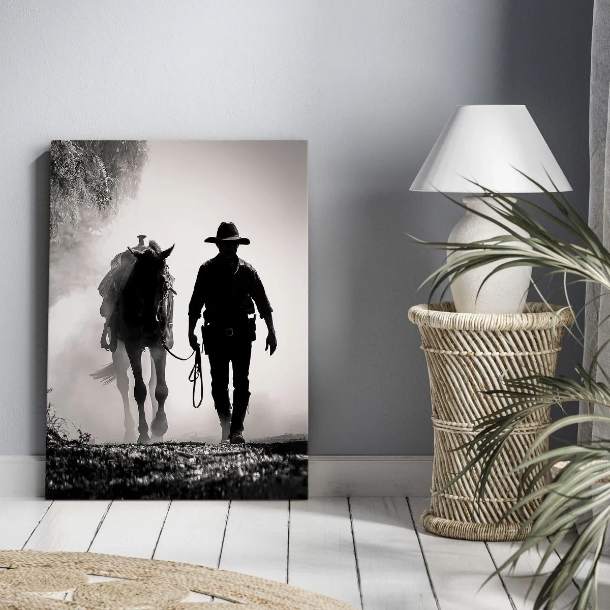 Lærredstryk - Billede på lærred - En morgen i Texas - 50x70 cm