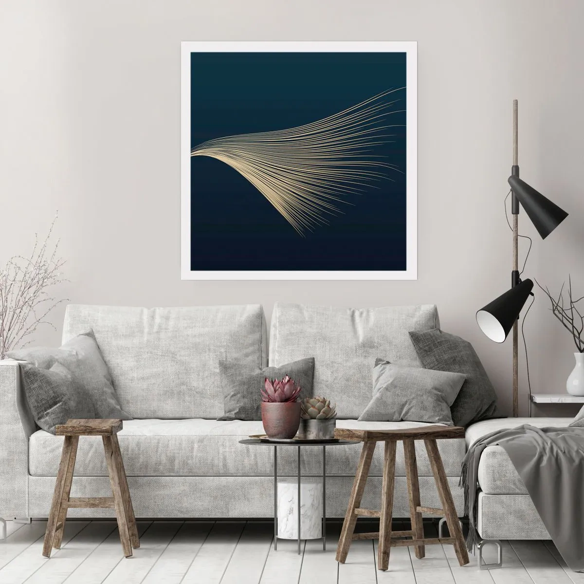 Plakat - Som en engels hår - 30x30 cm