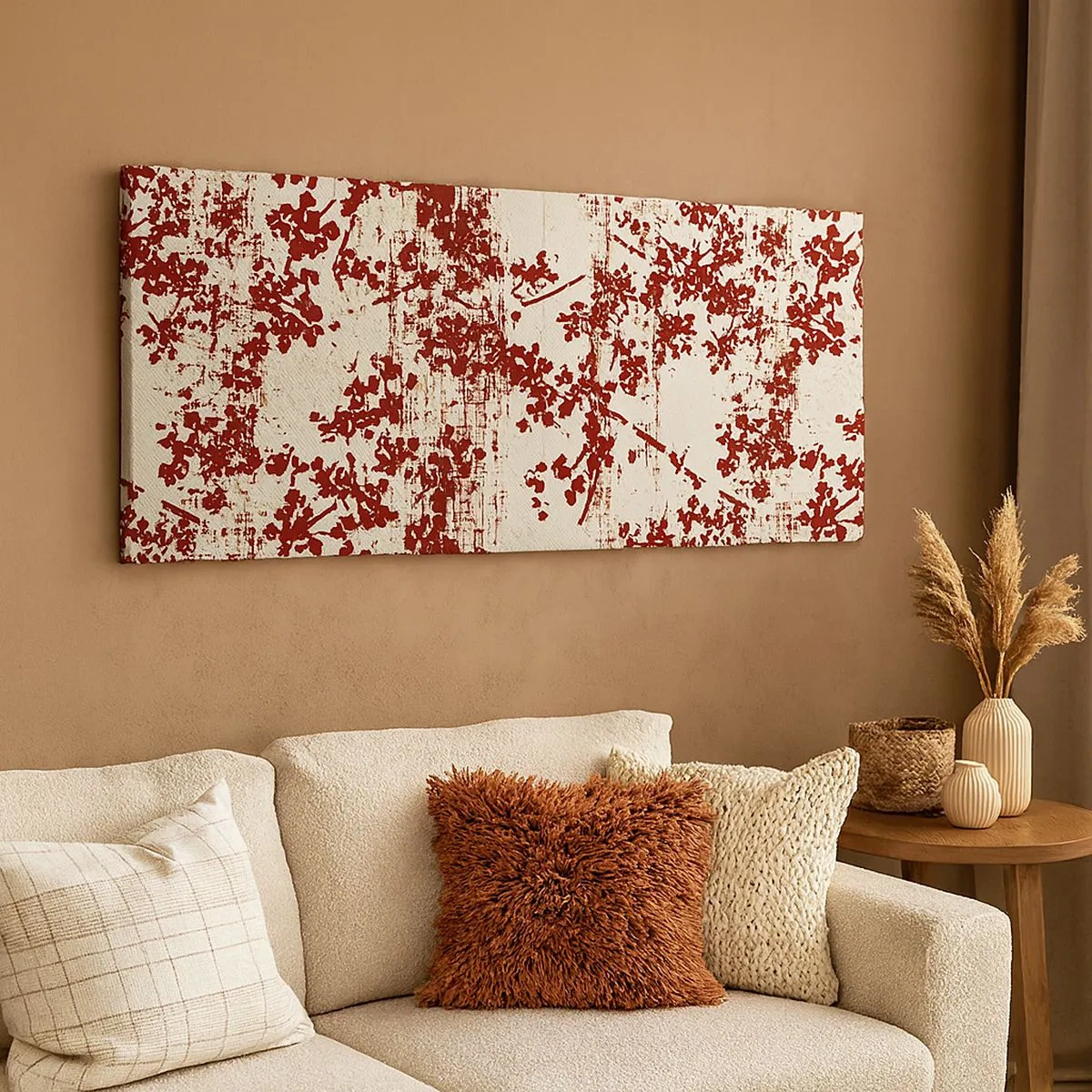 Lærredstryk - Billede på lærred - Som en gammel percale - 100x40 cm