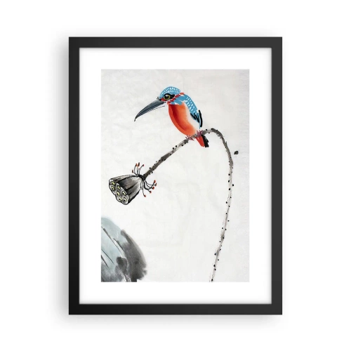 Plakat i sort ramme - Engenes liv - 30x40 cm