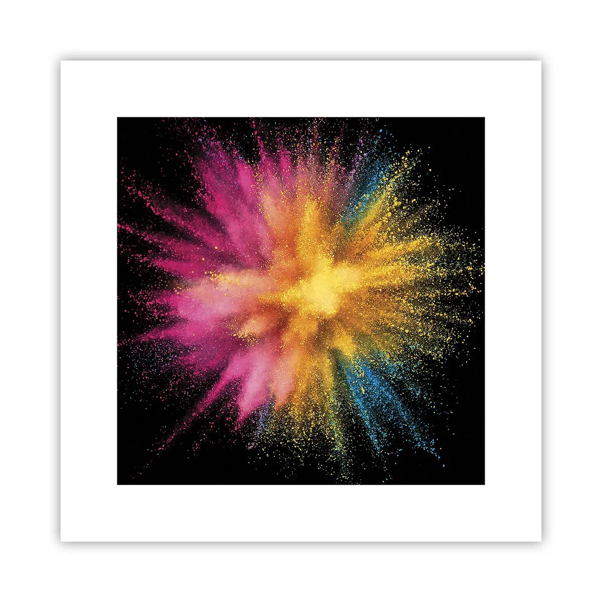 Plakat - Farvernes fødsel  - 30x30 cm