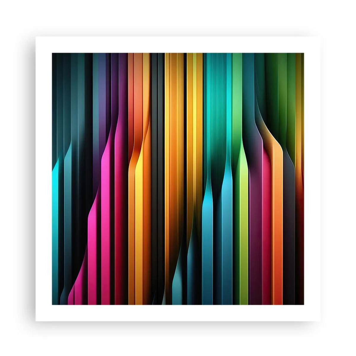 Plakat - Lysende orgel - 60x60 cm