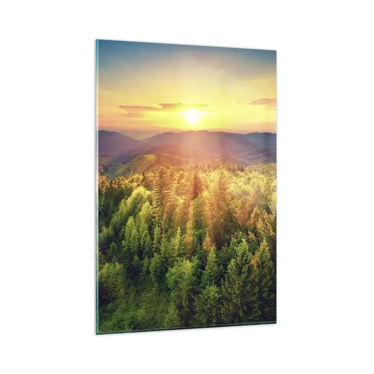 Billede på glas - Toppe og bjergtoppe - 80x120 cm