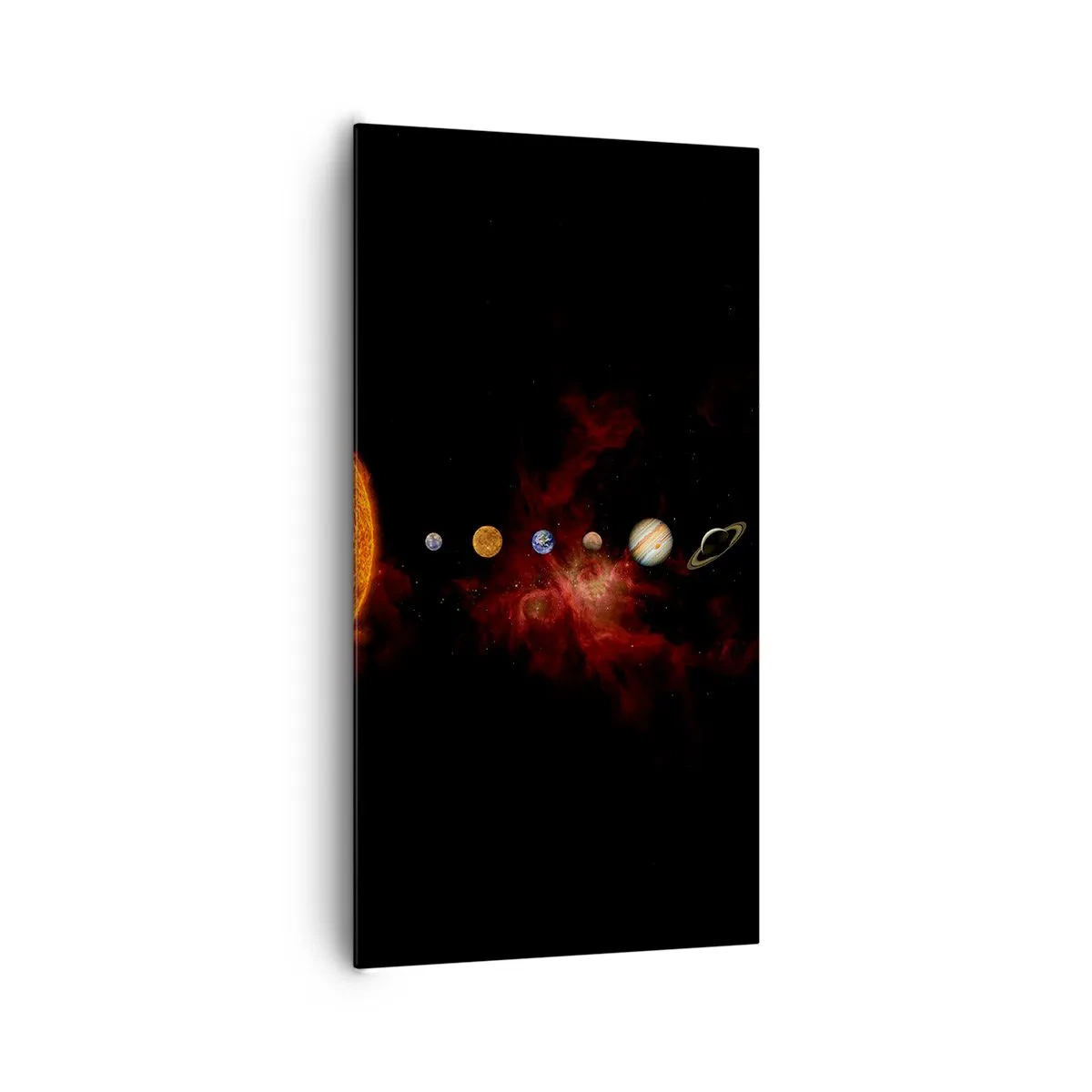 Lærredstryk - Billede på lærred - Vores nabolag - 65x120 cm