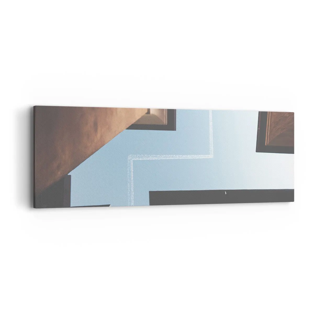 Lærredstryk - Billede på lærred - Over den urbane labyrint - 90x30 cm