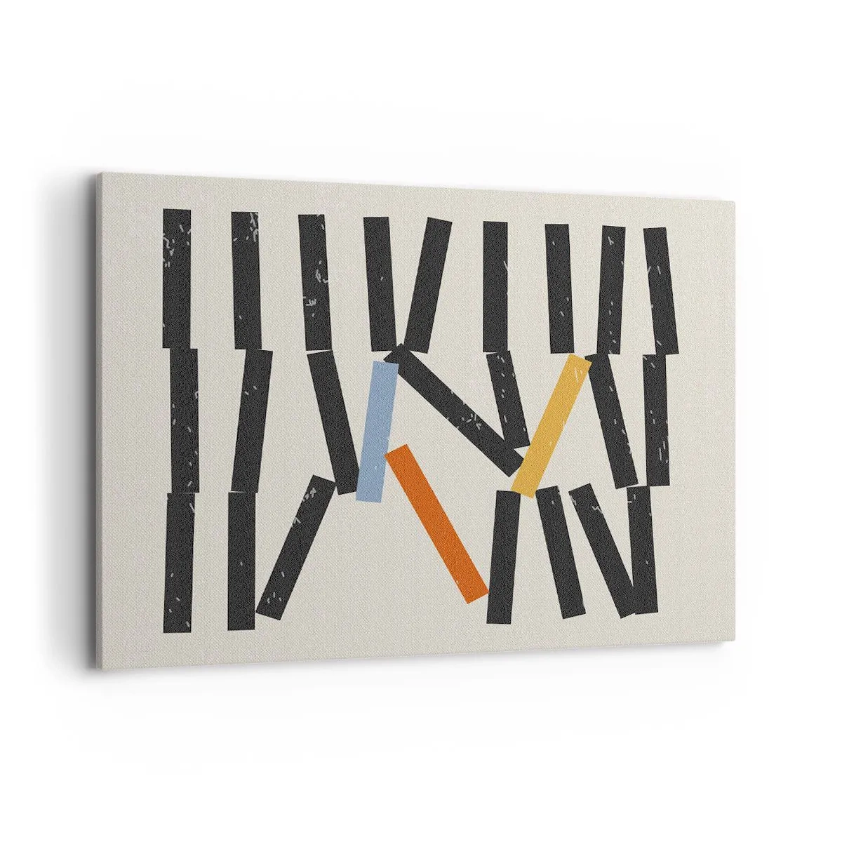 Lærredstryk - Billede på lærred - Dominoer - komposition - 100x70 cm