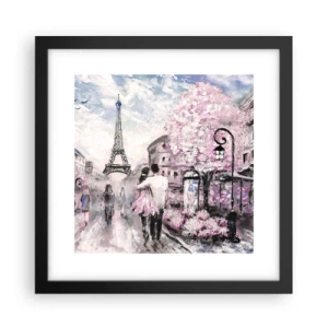 Plakat i sort ramme - Hvis du bliver forelsket, er det kun i... - 30x30 cm