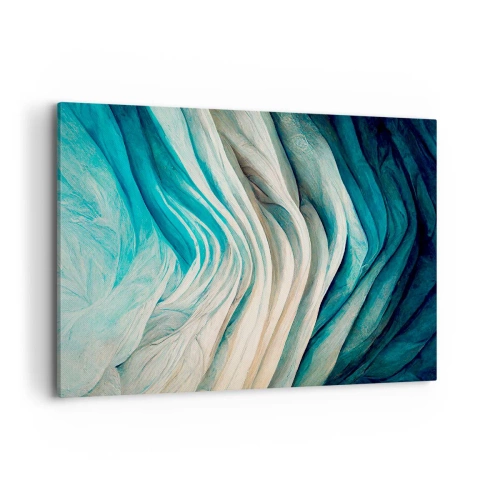 Lærredstryk - Billede på lærred - Blå umættelighed - 100x70 cm