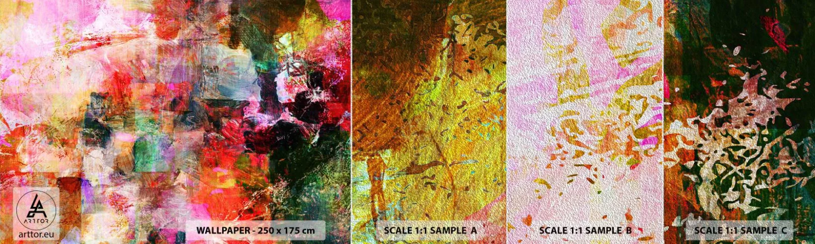 Prøve Fototapet Premium Sand - En rejse gennem de forskellige - Abstraktion, Stykke, Grafik - 100x30 cm